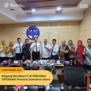 Read more about the article Magang Merdeka FT di PERUMDA TIRTANADI Provinsi Sumatera Utara